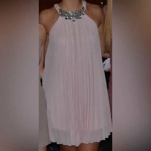 Charlotte Russe Light Pink Embellished Party Dress - Picture 2 of 11